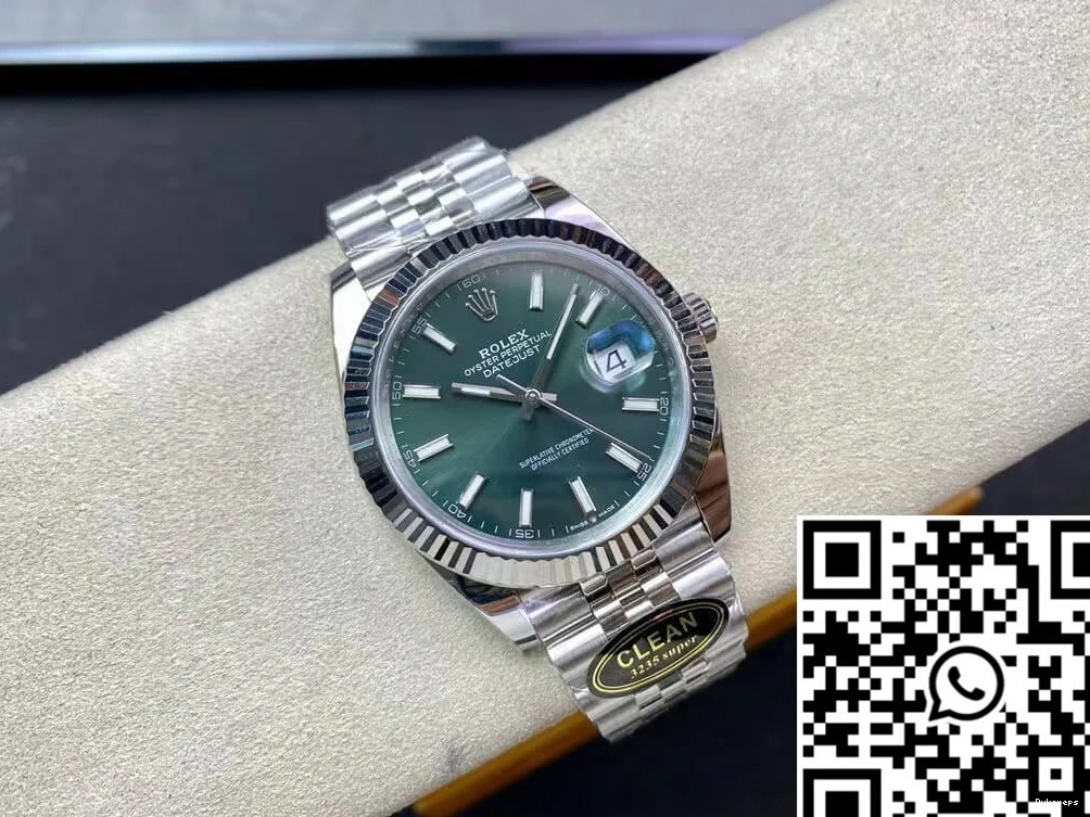 Rolex Factory Green M126334-0027 Dial Mint Clean Datejust 0403